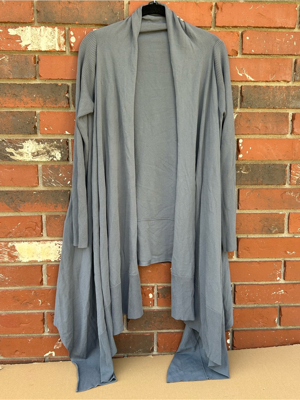 Grace Dane Lewis NWT Draped Cardigan Dister Shrug Sz 0X Gray Women’s Minimalist